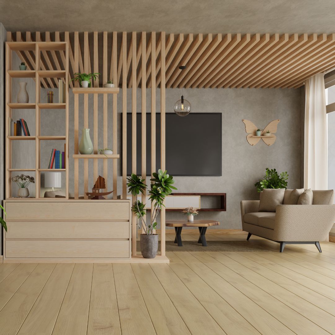 Shared workspace in co-living space